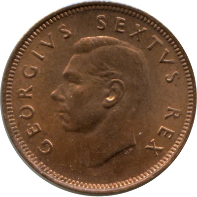 ¼ Penny - George VI SOUTH AFRICA - SUID AFRIKA front