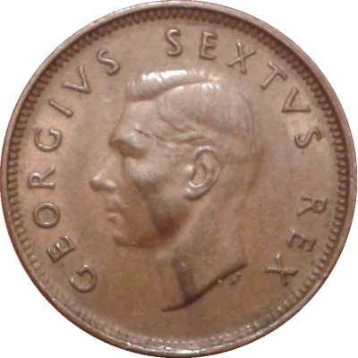 ¼ Penny - George VI SUID AFRIKA - SOUTH AFRICA front