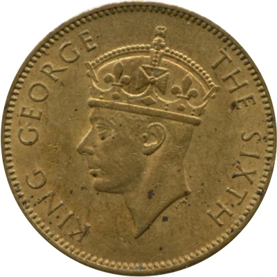 ½ Penny - George VI Without "King and Emperor" front