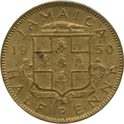 ½ Penny - George VI Without "King and Emperor" back