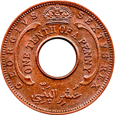 ⅒ Penny - George VI front