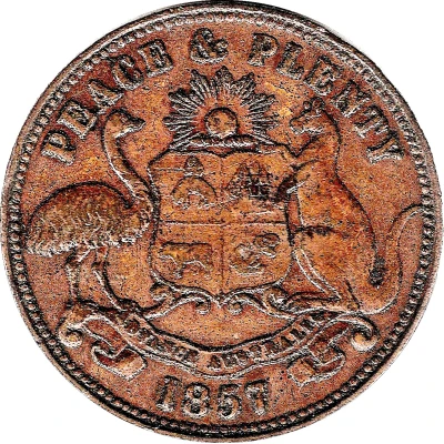 ½ Penny - Hanks and Compy. Sydney; New South Wales front