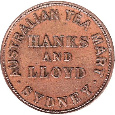 ½ Penny - Hanks and Lloyd Sydney; New South Wales front