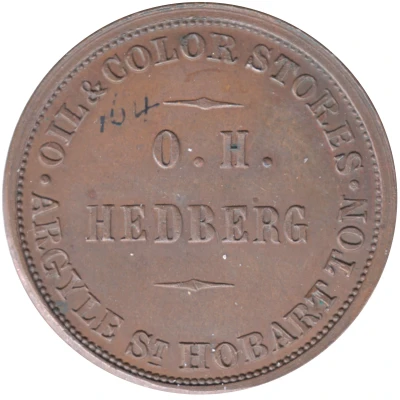 ½ Penny - Hedberg/ levy Hobart; Tasmania - Late Strike Mule ND front