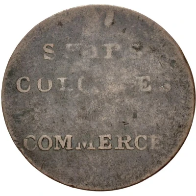 ½ Penny Imitation - Ships, Colonies and Commerce ND back