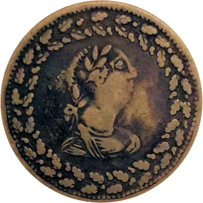 ½ Penny Imitation Tiffin Token front