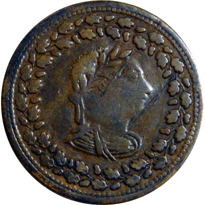 ½ Penny Imitation Tiffin Token front