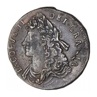 ½ Penny - James II front