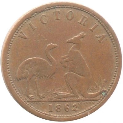 ½ Penny - Jno. Andrew and Co Melbourne;Victoria back