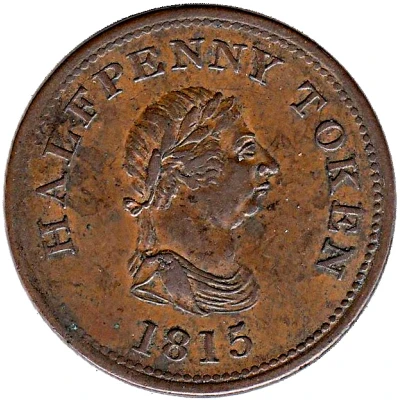 ½ Penny - John Alexr. Barry Halifax front