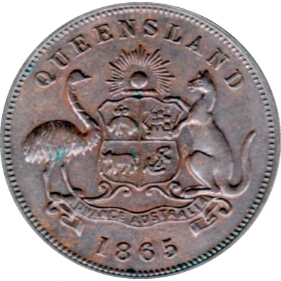 ½ Penny - John Pettigrew and Co. Ipswich; Queensland back