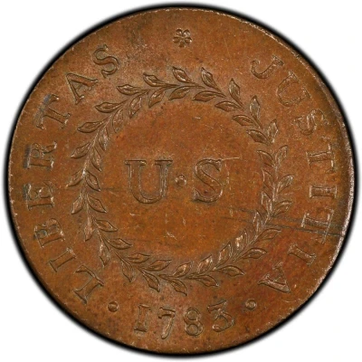 ½ Penny - Nova Constellatio “Pointed Rays, CONSTELLATIO” front