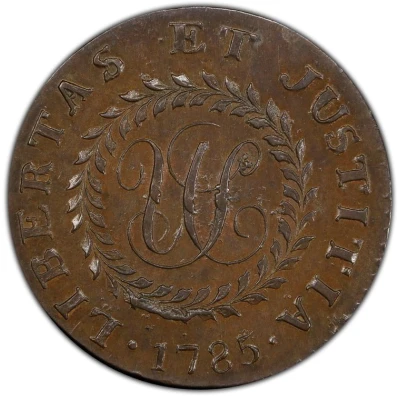 ½ Penny - Nova Constellatio “Pointed Rays” front