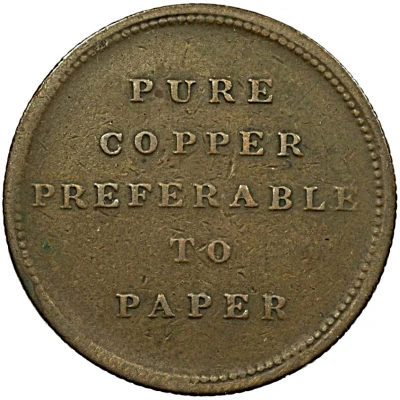 ½ Penny Pure copper preferable to paper ND back