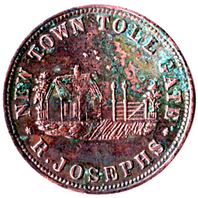 ½ Penny - R. Josephs New Town; Tasmania front