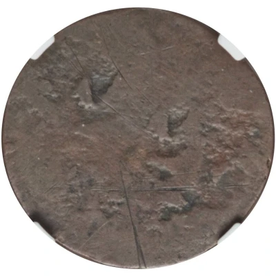 ½ Penny Regal Imitation - George III left, uniface ND back