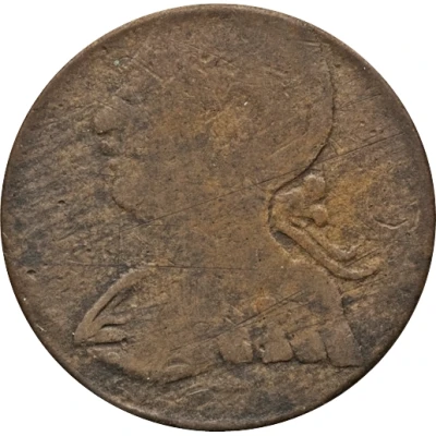 ½ Penny Regal Imitation - George III left ND front