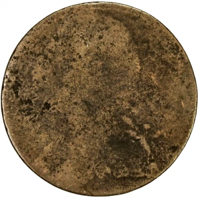 ½ Penny Regal Imitation - George III left ND front