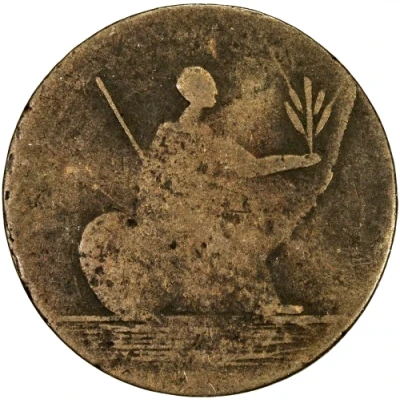 ½ Penny Regal Imitation - George III left ND back