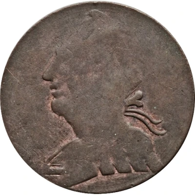 ½ Penny Regal Imitation - George III left ND front