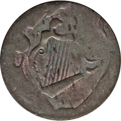 ½ Penny Regal Imitation - George III left ND back