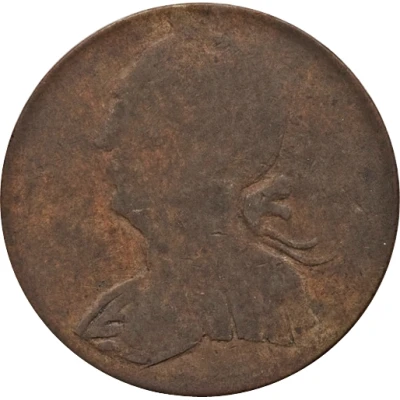 ½ Penny Regal Imitation - George III left ND front