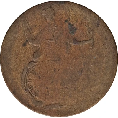 ½ Penny Regal Imitation - George III left ND back