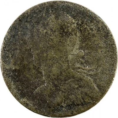 ½ Penny Regal Imitation - George III left ND front