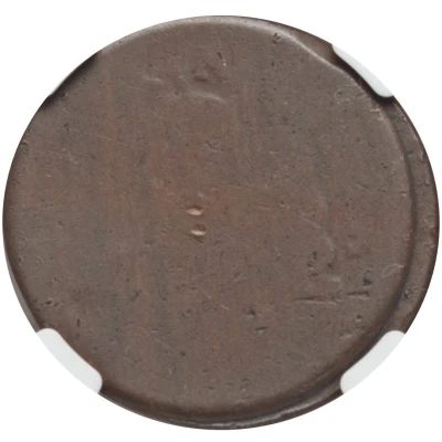 ½ Penny Regal Imitation - George III right, uniface ND back