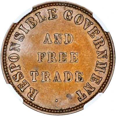 ½ Penny - Responsible Government and Free Trade back