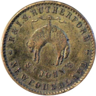 ½ Penny - Rutherford "St John's" back