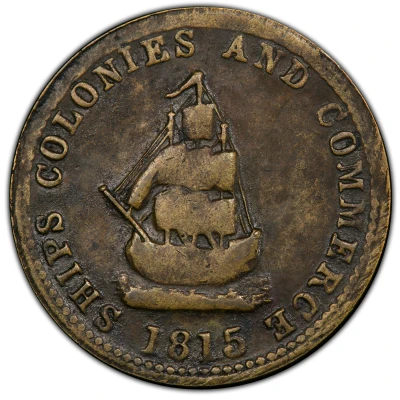 ½ Penny Ships, Colonies and Commerce front