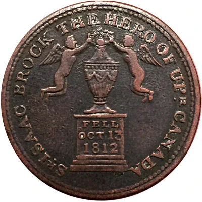 ½ Penny Sir Issac Brock front