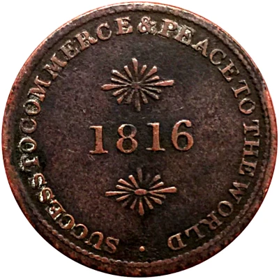 ½ Penny Sir Issac Brock back