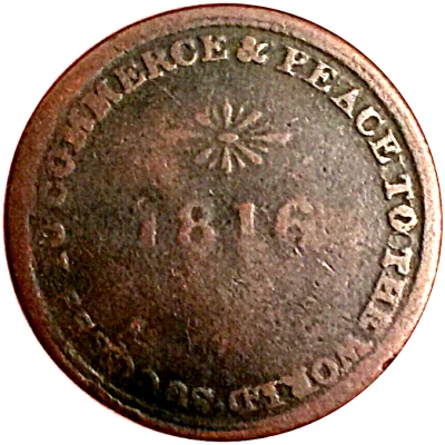 ½ Penny Sir Issac Brock back