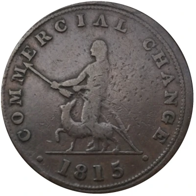 ½ Penny Sloop Token - Commercial Change, Hunter back