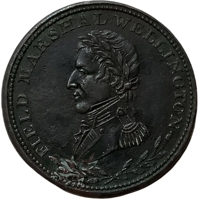 ½ Penny Token Field Marshal Wellington - Britannia front