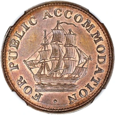 ½ Penny Token For Public Accommodation ND front