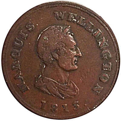 ½ Penny Token Marquis Wellington front