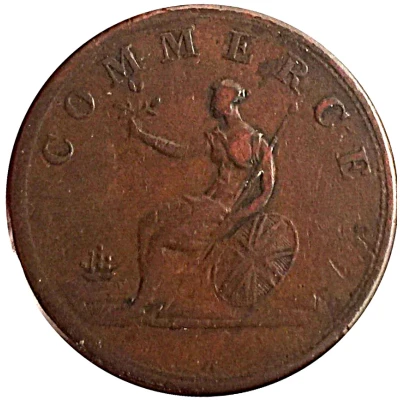 ½ Penny Token Marquis Wellington back