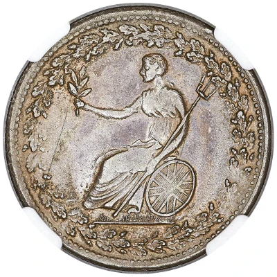 ½ Penny Token Wellington Token ND back