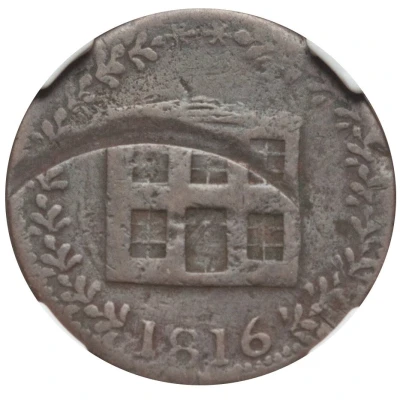 ½ Penny Token front