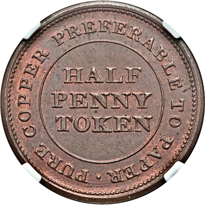 ½ Penny Trade and Navigation Token back