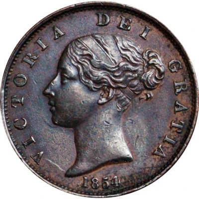 ½ Penny - Victoria 1st portrait front