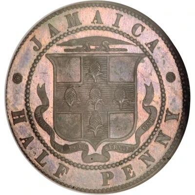 ½ Penny - Victoria Piedfort back