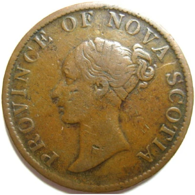 ½ Penny - Victoria front