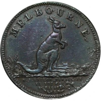 ½ Penny - W.J. Taylor Melbourne; Victoria front