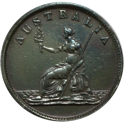 ½ Penny - W.J. Taylor Melbourne; Victoria back