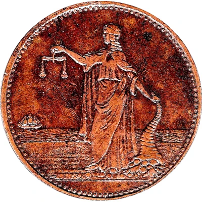 ½ Penny - Weight and Johnson Sydney; New South Wales ND front