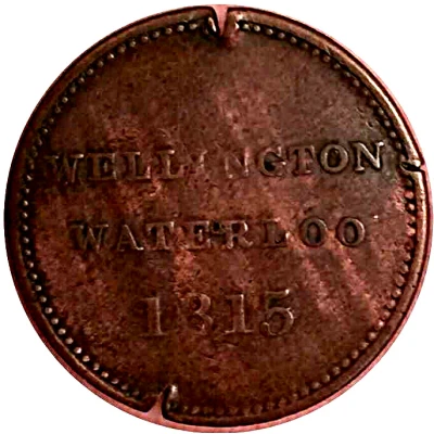 ½ Penny - Wellington Waterloo Large Bust design back